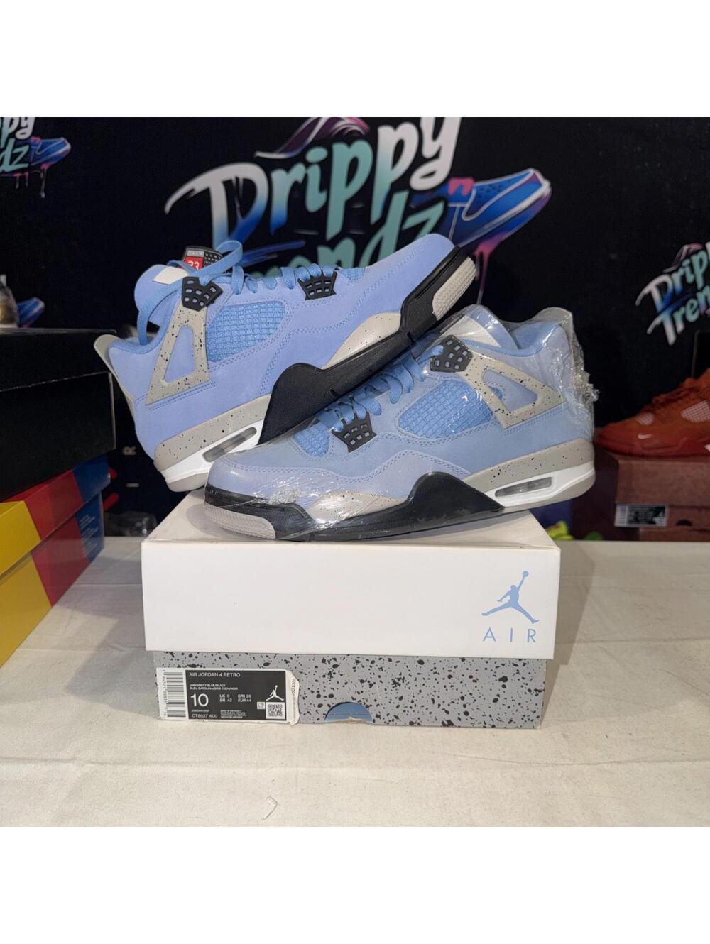 Size 10 - Jordan 4 Retro Mid University Blue